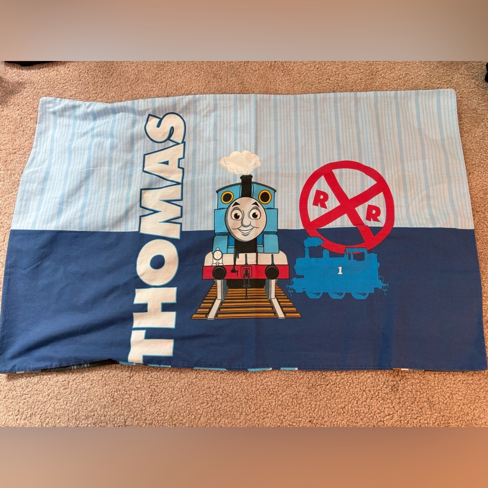 Thomas & Friends Blue and Red Pillowcase